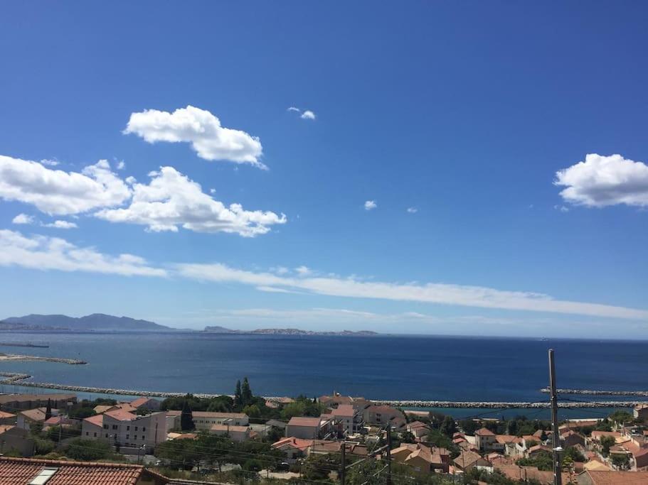 Superbe Terrasse Avec Vue Panoramique Sur La Mer 마르세유 외부 사진