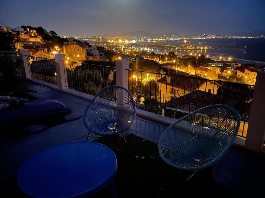 Superbe Terrasse Avec Vue Panoramique Sur La Mer 마르세유 외부 사진